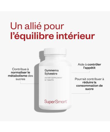 Gymnema Sylvestre - Aide R guler la Glyc mie et au Contr le du Poids - Feuilles de Gymnema - Soutien Naturel du M tabolisme du Sucre - Vegan - SuperSmart - Buy Online on GoSupps.com