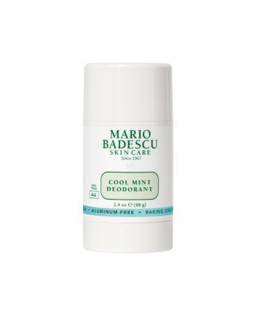 Mario Badescu Deodorant Infused with Skin-Loving Botanicals | Aluminum and Baking Soda-Free | Keeps Underarms Fresh All Day | For Daily Use | 2.4 FL. OZ Cool Mint