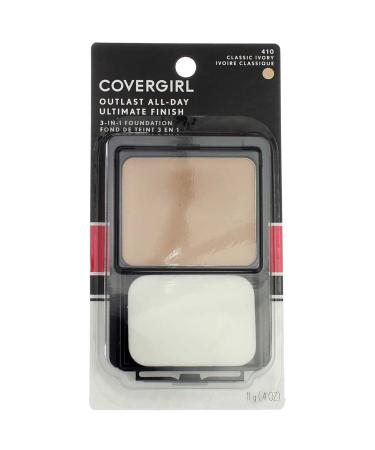 Covergirl Outlast All-Day 3-in-1 Foundation 410 Classic Ivory - Long Lasting & Lightweight (0.4 oz) - Buy Online on GoSupps.com