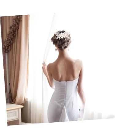 FRCOLOR 1pc Hair Comb Bride Headpieces for Wedding Gold Hair Clips Delicate Bride Hairpin Hair Claw Clips for Women Rhinestone Barrettes for Women Hair Decorations Prom Headpiece Alloy - Buy Online on GoSupps.com