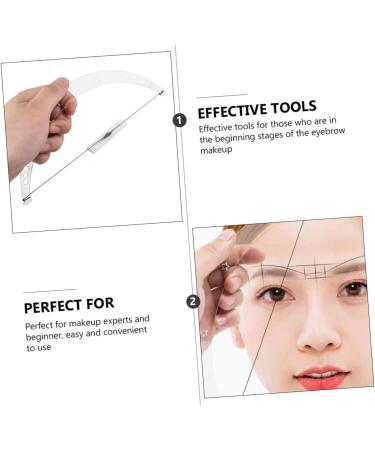 Beavorty 1 Set Positioning Ruler Drawing Line Makeup Tools Makeup Caliper Ruler Eyebrow Face Ruler Acrylic - Buy Online on GoSupps.com