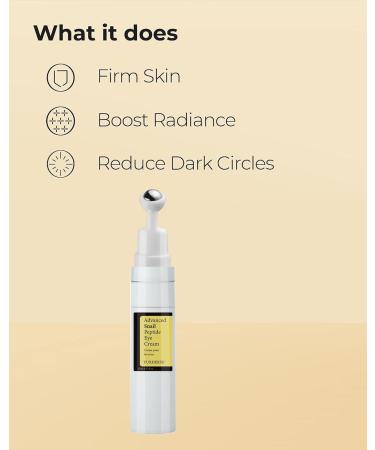Hydrating Snail Peptide Eye Cream - Tightens Skin Reduces Dark Circles & Fine Lines - Buy Online on GoSupps.com