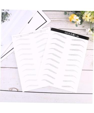 FOMIYES 2 Pairs Makeup Stencil Hair Supplies Eyebrow Tattoos Brow Tatoo Template 4d Disposable Makeup Tools - Buy Online on GoSupps.com