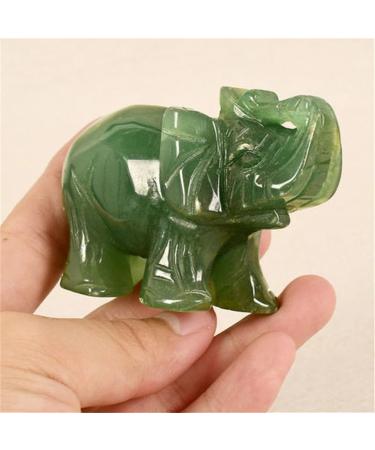 Handmade Carved Tangling Jade Elephant Gemstone Natural Crystal Figurine Good Luck Ornaments FZUGEDRLI (Color : Dongling Jade) - Buy Online on GoSupps.com