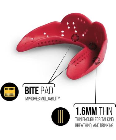 YUMIN Sports Mouth Guard - Adult Tooth Protector for Rugby Boxing & Karate | White - Buy Online on GoSupps.com