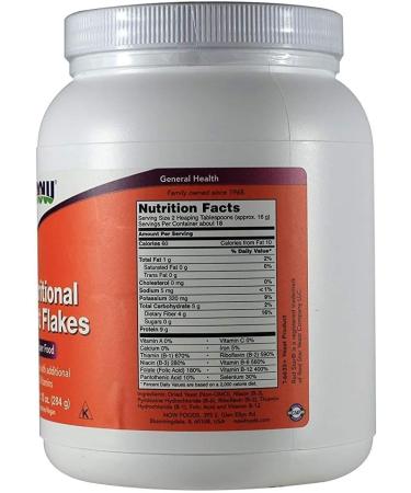 NOW Foods Nutritional Yeast Flakes 10 oz - Vegan, Non-GMO Superfood - Buy Online on GoSupps.com