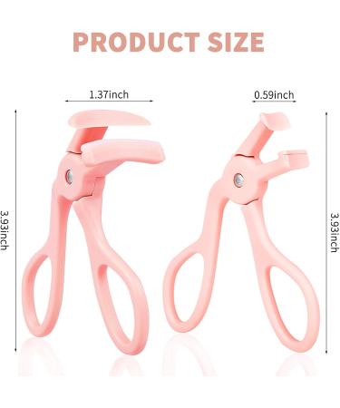 Buy 2 Style Eyelash Curler - Quick 5-Second Curling with Extra Silicone Pads - Perfect Long-Lasting Curls in Pink - International Shipping Available - Buy Online on GoSupps.com