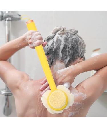 Veemoon Shower Body Brush with Bristles and Loofah Handle Bath Sponge for Men and Women - Buy Online on GoSupps.com