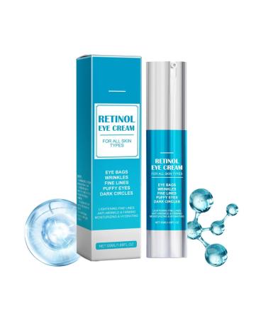 Retinol Under Eye Cream,Instant Lift Plus Dark Circles - Instant Firm Eye Tightener,Anti Aging Eye Cream for Dark Circles and Puffiness, Eye Bags Treatment Skin Care Hydrates & Lifts (1)
