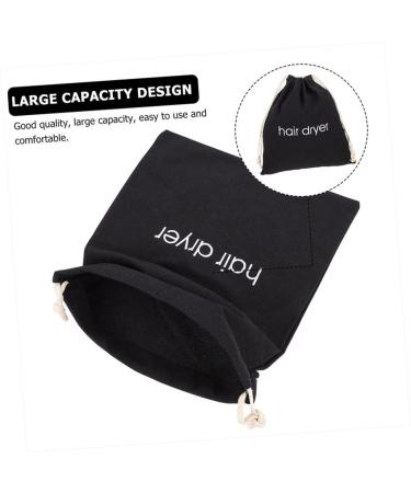4pcs Hair Dryer Storage Bag Storage Bags Curly Hair Wig Canvas Drawstring Hair Dryer Carriers Travel - Buy Online on GoSupps.com