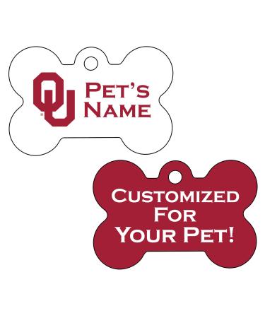 Oklahoma Sooners 2-Sided Pet Id Dog Tag | Personalized for Your Pet | Officially Licensed