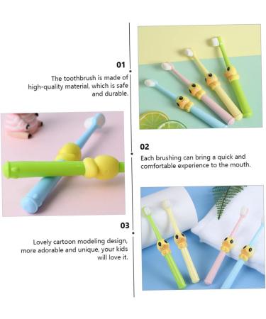 Fomiyes 4-Pack Cartoon Baby Toothbrushes | Travel-Friendly & Beautiful Children's Toothbrushes - Buy Online on GoSupps.com