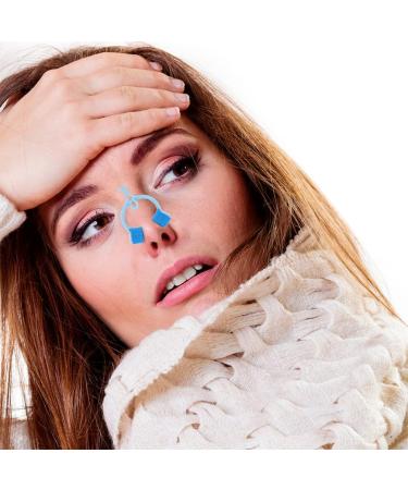Sky-Blue Nose Pincher Snore Strips - 10pcs Nasal Clips for Snoring and Nose Bleeding - Buy Online on GoSupps.com