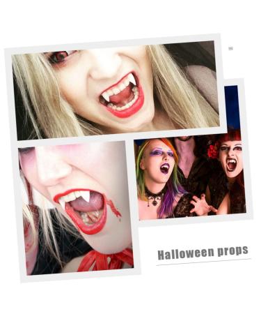 Nolitoy 24st Halloween Teeth Creepy Vampire Bite Costume Props | Funny PVC Replacement Teeth for Halloween Decorations - Buy Online on GoSupps.com