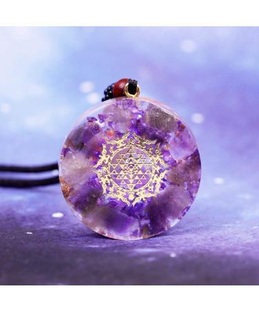 Orgonite Pendant Orgone Spiritual Healing Energy Necklace Crysta Jewelry Reiki Chakra Stones Necklace For Women - Buy Online on GoSupps.com