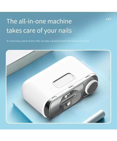2-in-1 Electric Nail Trimmer with LED Light and Automatic Debris Collection Easy Operation Suitable for All Ages - Buy Online on GoSupps.com