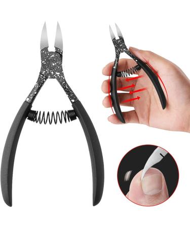CHJHJKG Nail Clippers (Beauty) Black Toenail Ingrown Nail Art Cuticle Nipper Clipper Edge Cutter Manicure Scissor Plier Tool Pedicure Dead Skin Remover(B) - Buy Online on GoSupps.com
