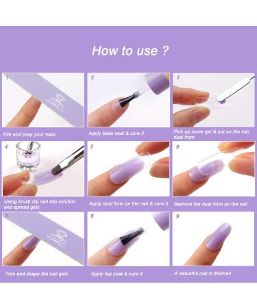 Makartt Poly Nail Gel 30ML - Builder Gel for Nail Extensions DIY Salon Art - Lavender | International Shipping Available - Buy Online on GoSupps.com