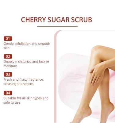 Cherry Body Scrub Gentle Moisturizing & Exfoliating Scrub Deep Cleansing & Hydrating Moisturizing & Nourishing Improves Skin Texture & Tone Gentle Exfoliator for Body Face Hand Foot 4.23 OZ - Buy Online on GoSupps.com