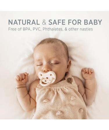 Natural Rubber Pacifier for Newborns | Symmetrical Design - Milky White (0+ Months) | Single Pack - Buy Online on GoSupps.com