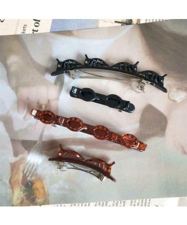 4PC Double Layer Twist Plait Headband Hair Tools Fashion Fixed hair Hairdressing Women girls Styling Clip Twist Barrettes Double Bangs Hairstyle Hairpin Doul Layer Hair Clips (Set1) - Buy Online on GoSupps.com