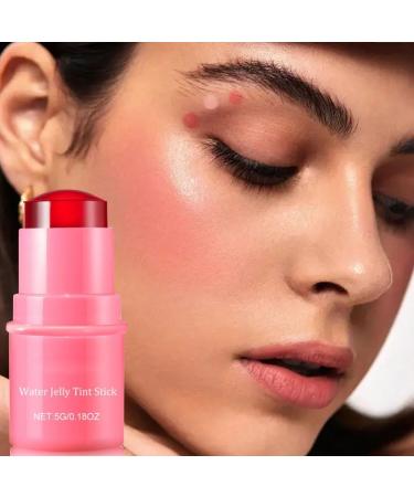 Milk Cooling Water Jelly Tint Long Lasting Milk Blush Cooling Water Tint Sheer Lip & Cheek Stai - 1 000+ Swipes Per Stick Milk Water Jelly Tint Jelly Blush Stick - Buildable Watercolor Finish (Col Coral - Buy Online on GoSupps.com