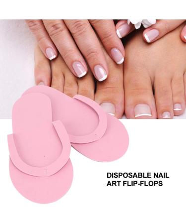 Hotel Disposable Slippers 12 Pairs - Pink Spa Home Breathable Flip-Flops for Travel - 34 * 13 * 8cm - Buy Online on GoSupps.com