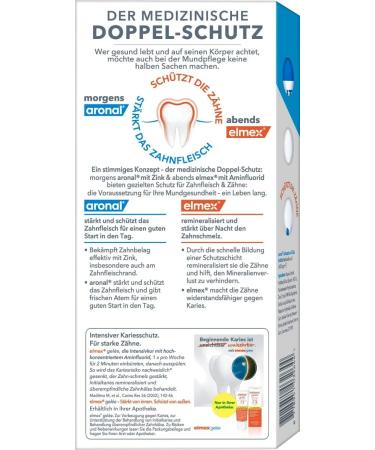 ELMEX Aronal & Elmex Double Protection Toothpaste for Gums & Teeth - 2-Pack (2 x 150ml) | International Shipping Available - Buy Online on GoSupps.com