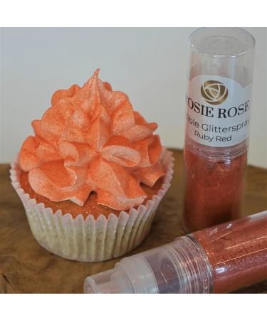 Edible Glitter Spray 5g | Cake & Muffin Decoration | Ruby Red by ROSIE ROSE - International Shipping - Buy Online on GoSupps.com