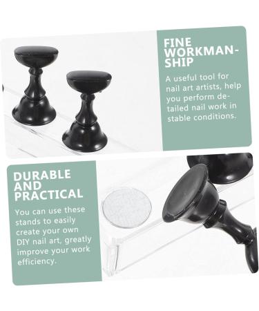 Ipetboom Magnetic Nails 2 Sets Nail Checkerboard Boxed Rack Bracket Electroplating Nail Art Holder Base 2.5x1.4x1.4cm Black - Buy Online on GoSupps.com