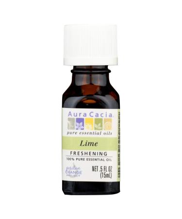 Aura Cacia 100% Pure Essential Oil Lime .5 fl oz (15 ml) - Buy Online on GoSupps.com