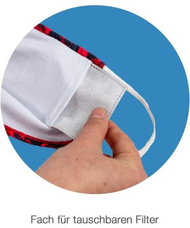 Buy P.A.C. Premium Community Mask - Washable Reusable Oral & Nose Mask with Nose Bracket & Filter Bag - Oeko-Tex 100 Certified for Everyday Use - Buy Online on GoSupps.com