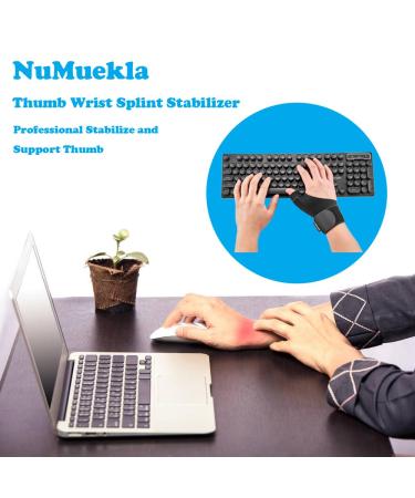 Breathable Thumb Wrist Splint Stabilizer for Trigger Finger & Carpal Tunnel Pain Relief - Lightweight Brace for Thumb Support (Right S/M - Buy Online on GoSupps.com