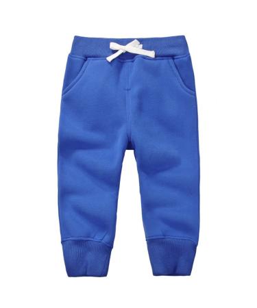 CuteOn Unisex Kids Elastic Waist Cotton Warm Trousers Baby Pants Bottoms 1-5Years 3 Years Blue