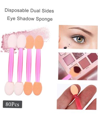 Baluue 80pcs Makeup Eyeshadow Brush Makeup Brush Non Latex Makeup Eyeshadow Applicator - Buy Online on GoSupps.com
