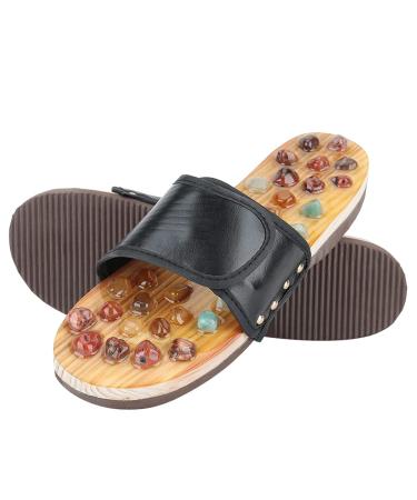 HURRISE Health Care Slippers Unisex Practical Exquisite Black Multiple Sizes Salon for Health Care 37 EU Black