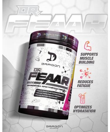 DRAGON PHARMA Dr. FEAAR Advanced Full-Spectrum EAA Matrix Supports Muscle Protein Synthesis and Recovery Enhanced Training Capacity and Performance (30 Servings Raspberry Lemonade) - Buy Online on GoSupps.com