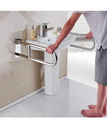 Grab Bars Handle Safety Support Hand Rails Handicap Grab Bars for Bathroom Toilet Flip Up Grab Safety Bars Handrail Bracket Senior Balance - Buy Online on GoSupps.com