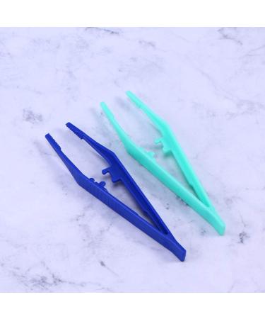 20pcs Plastic White Forceps Disposable Medical Beads for Fuse Bead DIY Craft (Random Color) - Buy Online on GoSupps.com