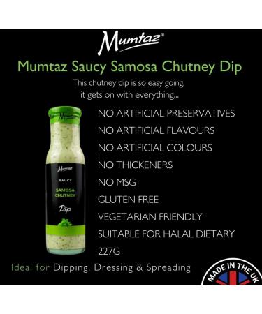 Mumtaz Saucy SAMOSA Chutney Dip 227g Ideal For Dipping Dressing & Spreading. - Buy Online on GoSupps.com