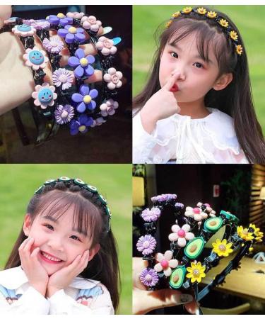 Guanyj Girls Hair Accessories Set - 5 Stylish Hair Ties with Clips for Parties Weddings & Festivals - Perfect for Every Young Princess - Buy Online on GoSupps.com