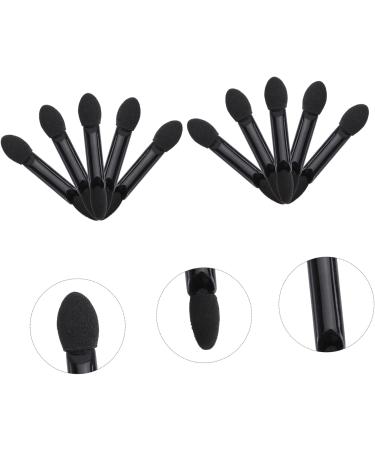Mikinona 10pcs Makeup Tool Kit Dual Sided Eyeshadow Brush Dual Sides Eyeshadow Applicateur Maquillaje Black - Buy Online on GoSupps.com