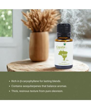 Copaiba Essential Oil - Direct from Amazon Jungle Essential Oils Brazil - Steam Distilled - Aceite de Copaiba for Aromatherapy, Massage, Diffuser, DIY Candle and Soap Making - 15ml Copaiba 0.5 Fl Oz (Pack of 1) - Buy Online on GoSupps.com