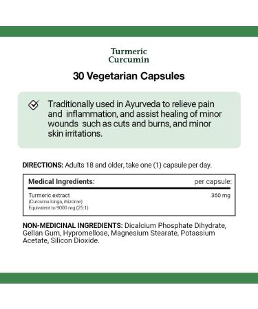 Nature's Bounty Ultra Strength Vegetarian Turmeric 9000mg Herbal Health Supplement Anti-inflammatory to Help Relieve Joint Pain 30 Capsules - Buy Online on GoSupps.com