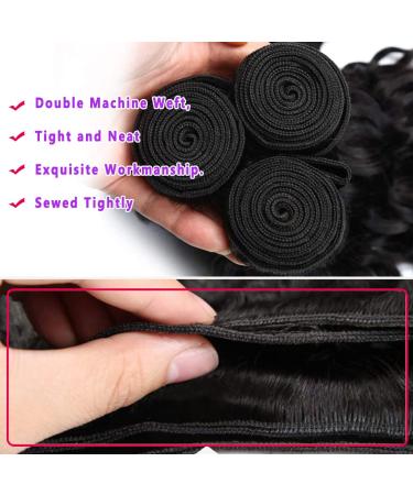 Beautymoon Water Wave Bundles 16 18 20 Inch | 100% Unprocessed Brazilian Virgin Hair | 10A Wet and Wavy Human Hair Extensions for Black Women - Buy Online on GoSupps.com