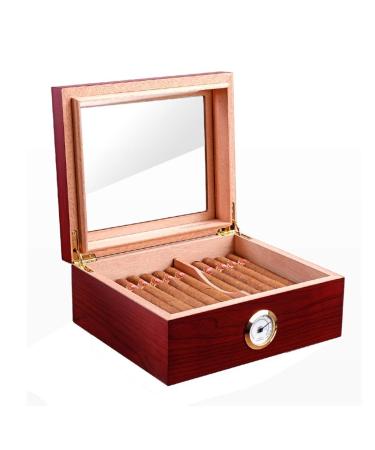 Humidor Cigar Moisturizing and Humidity Cigar Box Portable Cigar Storage Box-Cigar Protector-can Hold 50