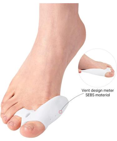 Orthopaedic Toe Separator Corrector Set for Men and Women - 6 Pack Large Straightener for Hallux Valgus Correction - Non-Surgical Toe Alignment Solution - Buy Online on GoSupps.com