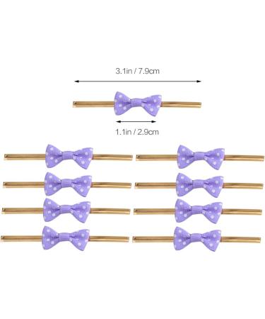 NUOBESTY 20pcs Metallic Ties Bag Sealers Ties Satin Tie Packing Ribbon Packaging Tape Cable Tie A Little Bit Purple Medium - Buy Online on GoSupps.com