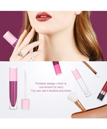 10Pcs CAIYA 8ml Empty Lip Gloss Tubes with Rubber Stoppers - Pink - DIY Lip Balm Bottles for Beauty Makeup - Buy Online on GoSupps.com