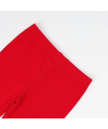 Hoolchean Girls Cotton Ruffle Leggings 3-4 Years Slim Red - Toddler & Little Kids - Buy Online on GoSupps.com